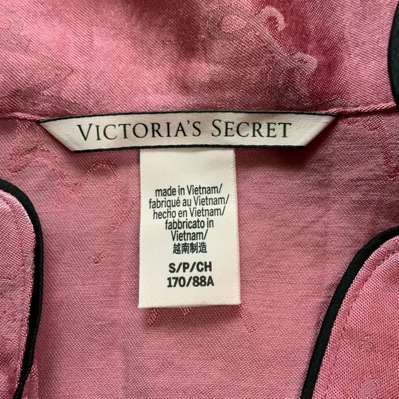 Victoria’s Secret pink satin pink pajama romper - Picture 4 of 8